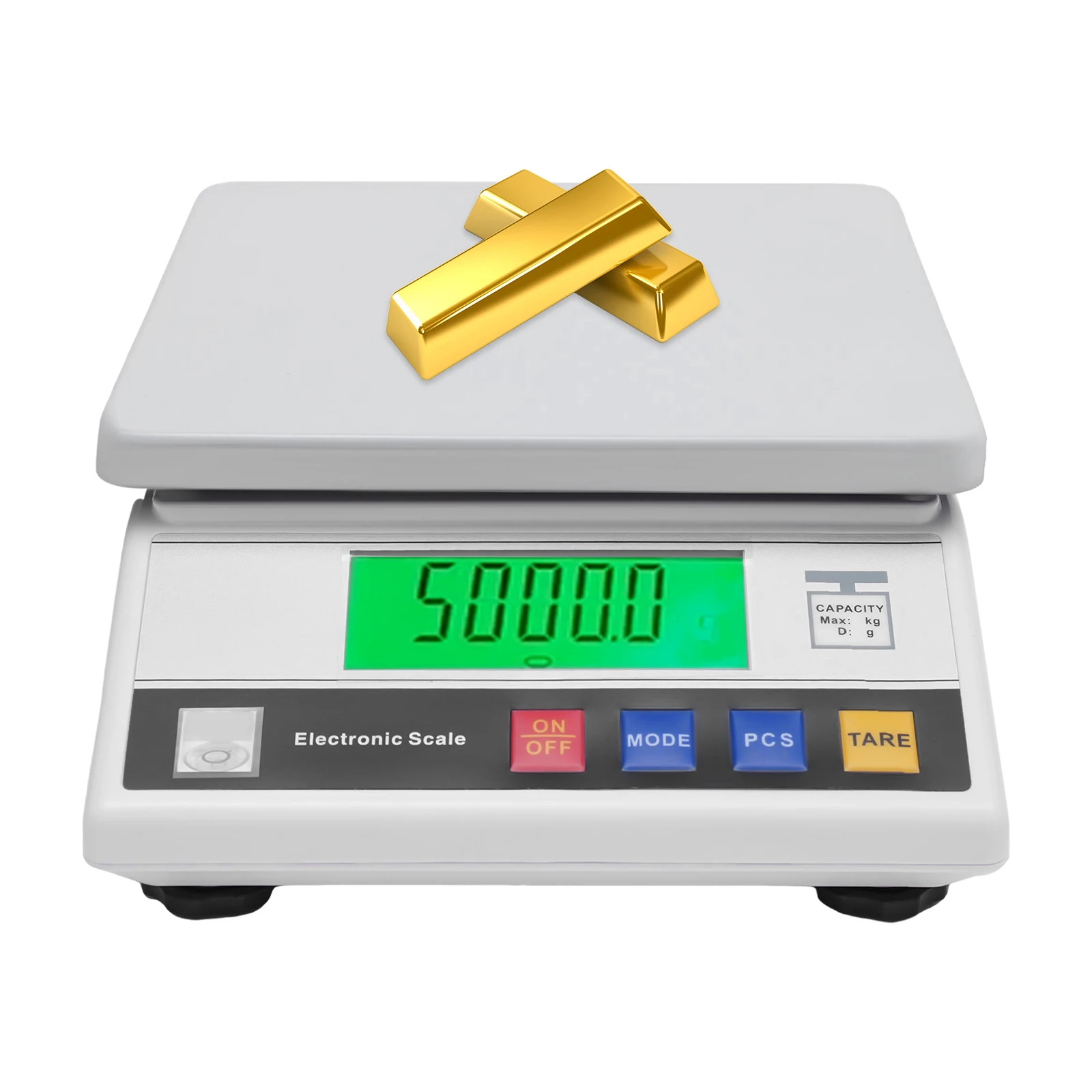 7.5kg x0.1g Accurate Digital Counter Scale Electronic Laboratory Balance with LED Screen Table Top Scale for Industrial Weighing
