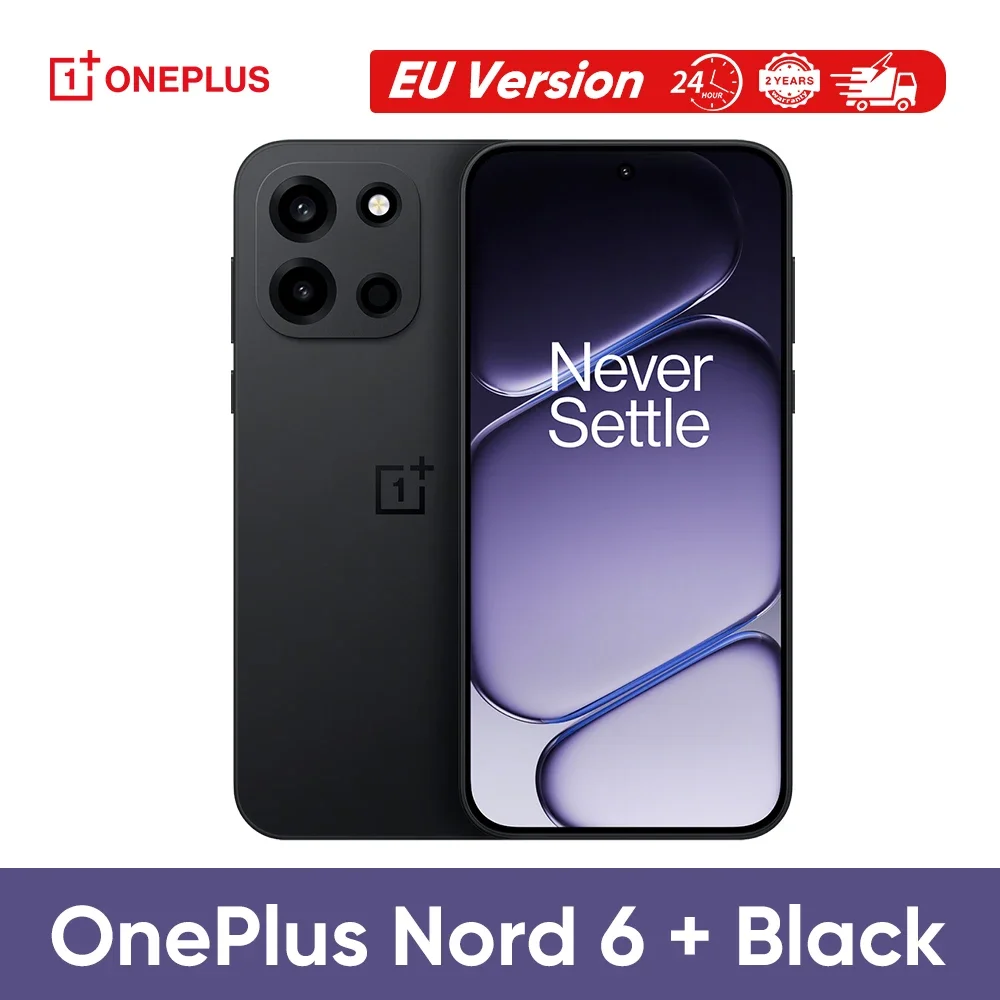 OnePlus Nord 6 5G Smartphone EU Version Snapdragon 8s Gen 4 165Hz 165FPS 6.78”AMOLED Display 7500mAh 80W SUPERVOOC Charging 50MP SONY main with 'Dual-axis' OIS