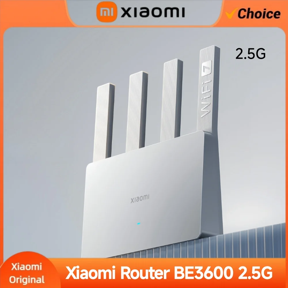 2024 Xiaomi WiFi7 BE3600 Router 3570Mbps High Speed 2.5G Ethernet Port Mesh Network Game Acceleration 160MHz WiFi Router