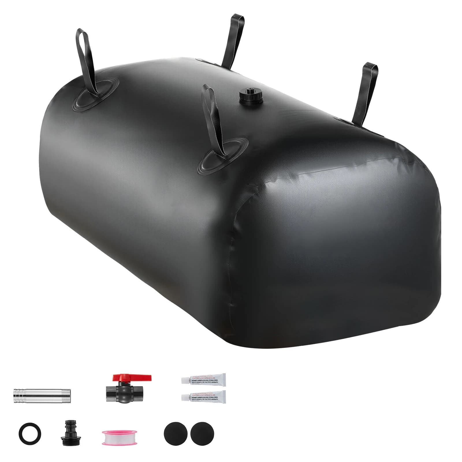 SucceBuy Water Storage Bladder 1000D PVC Soft Water Bag Leakproof Camping Tank Containers for Garden Irrigation RV Emergency Use