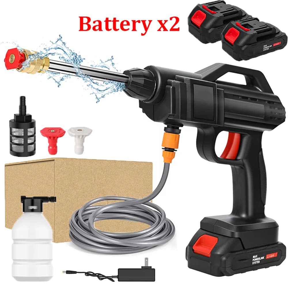 30Bar 600W Cordless Car Wash Water Gun High Pressure Cleaner Washer Spray Garden Washing Cleaning Machine for Makita 21V Battery