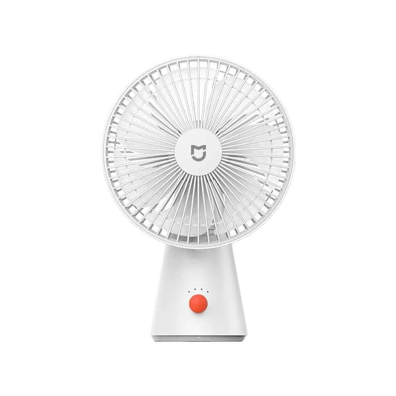 NEW MIJIA Portable Desk Fan USB Rechargeable Handheld Mini Electric Fans Cordless Air Cooling Small Fan 4 Gears Speed CN