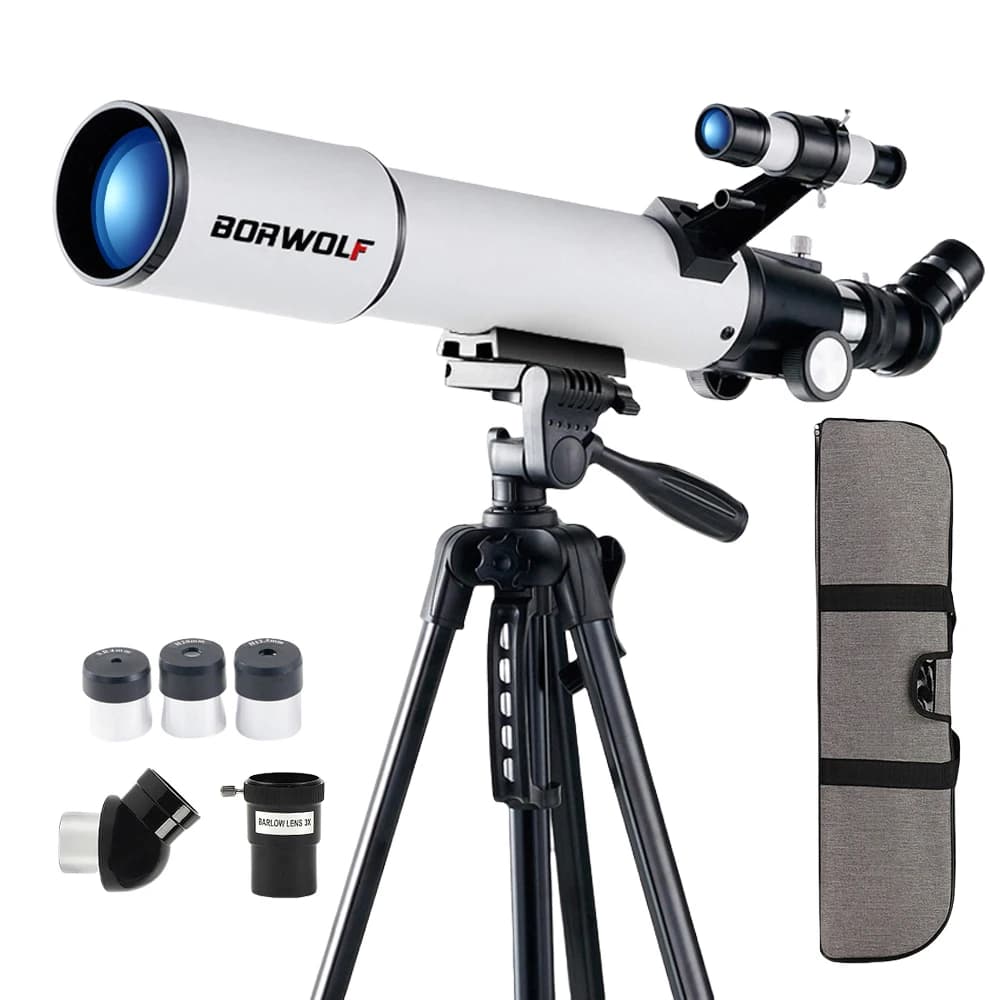 BORWOLF 70500 Professional Astronomical Telescope 375X Monocular  70MM  Large-Aperture  for Stargazing Bird Watching Moon