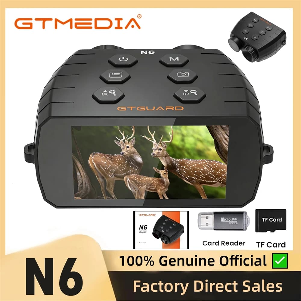 ER In Stock Outdoor Hunting Accessories Night Vision Goggles IR Night-Visions Binoculars 5X Digital Zoom Telescope Day/Night Use