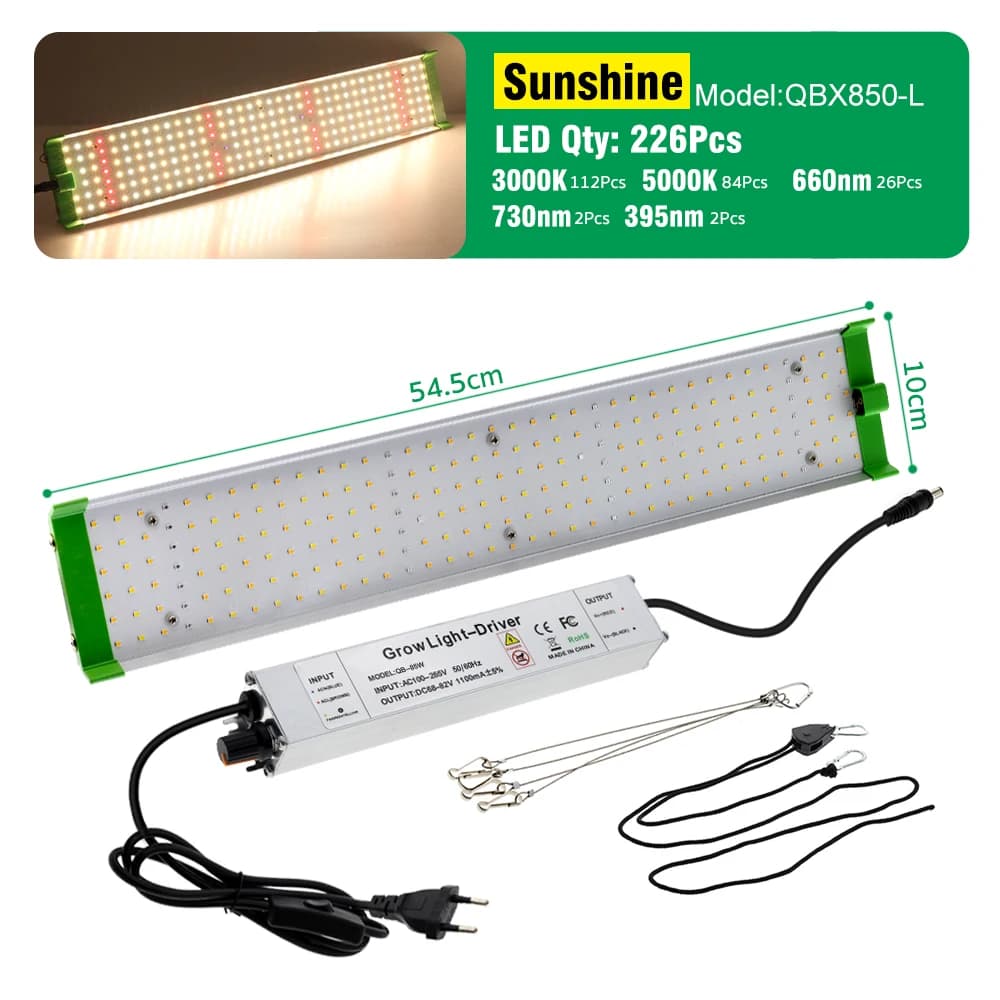 Full Spectrum LED Grow Light LM281B High Brightness For Indoor Greenhouse Hydroponics PlantS Veg Flower Seeding