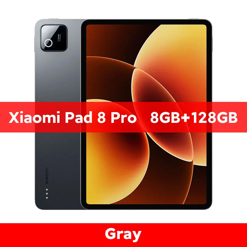 Global Version Xiaomi Pad 8 Pro 8GB / 12GB RAM 11.2 inch 3.2K 144Hz display 50MP Rear Camera 9200mAh Battery 67W HyperCharge 8-core Snapdragon® 8 Elite CPU