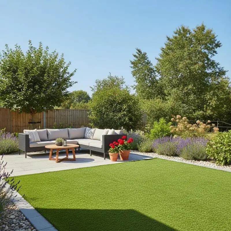 Artificial Grass 1x10 m 30 mm for Garden Terrace Balcony, Dense Synthetic Natural, Enhances Outdoor Spaces