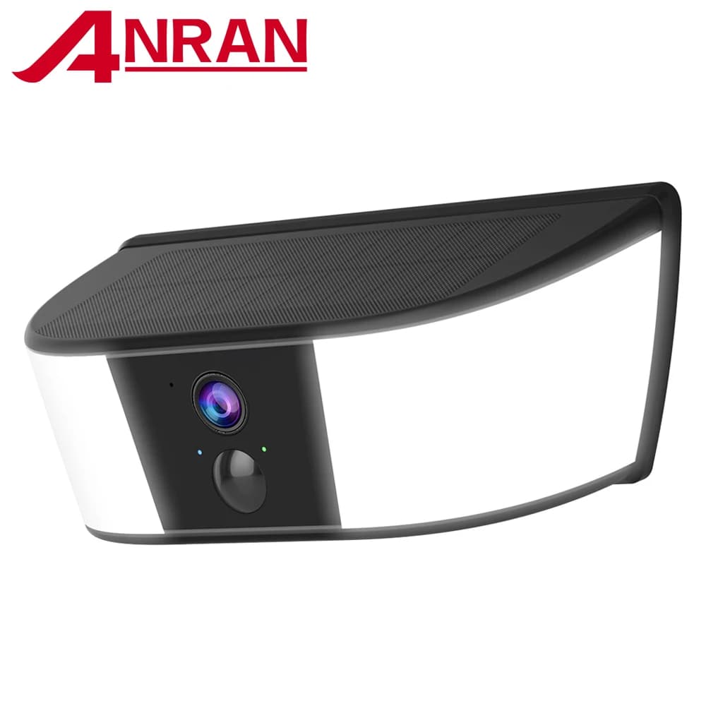 2K Solar Camera Wall Light Outdoor Surveillance Camera 5200mAh Battery Camera Color Night Vision Local Alarm Humanoid Detection
