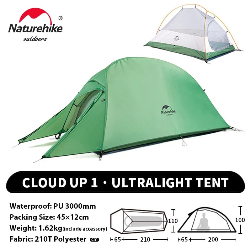 Naturehike camping tent hiking tents mountaineering travel outdoor overnight portable lightweight waterproof Sun Shelter