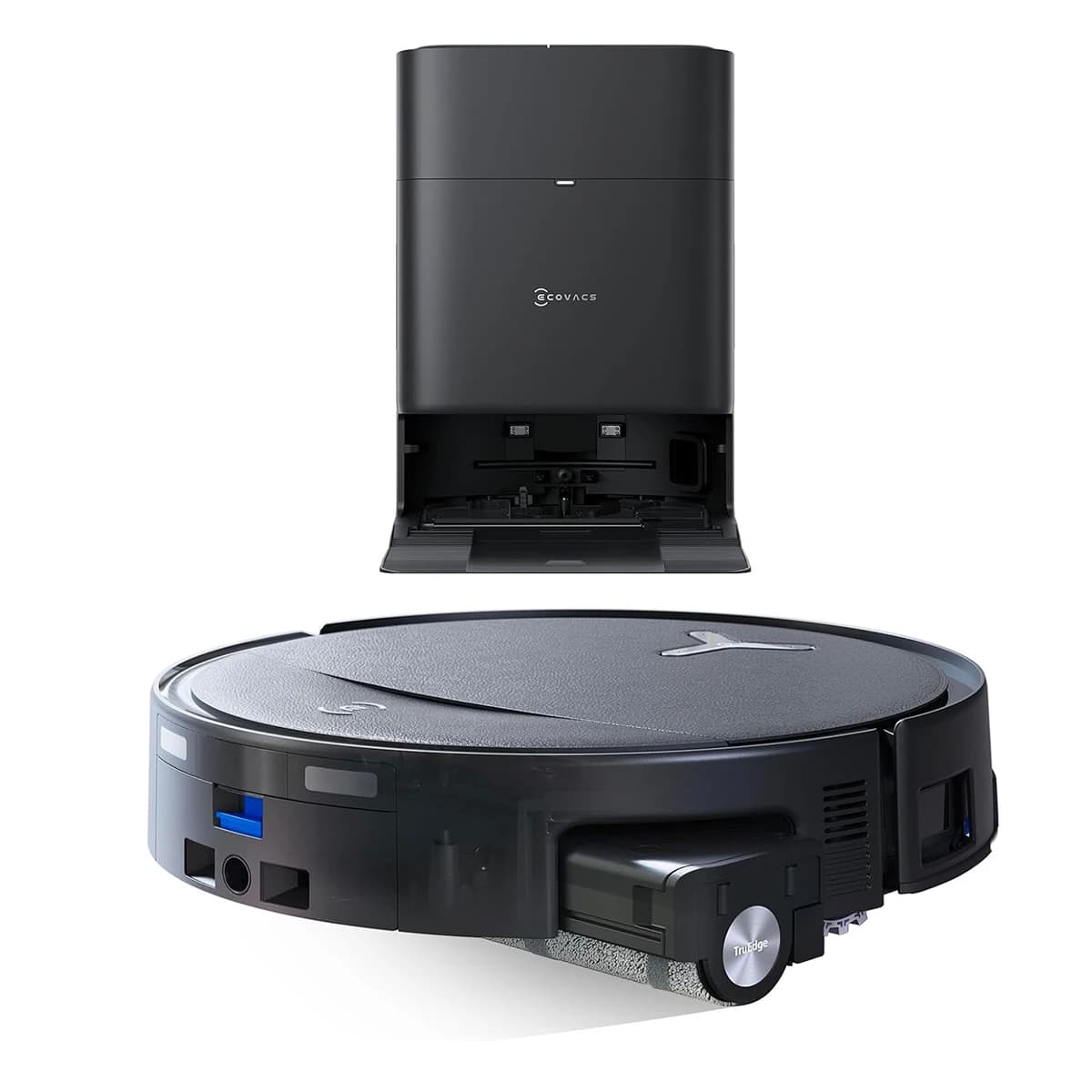ECOVACS T80S Omni Robot Vacuum Cleaner With Mop Function 24800Pa OZMO Roller 2.0 Self-Emptying Auto Mop Washing AI