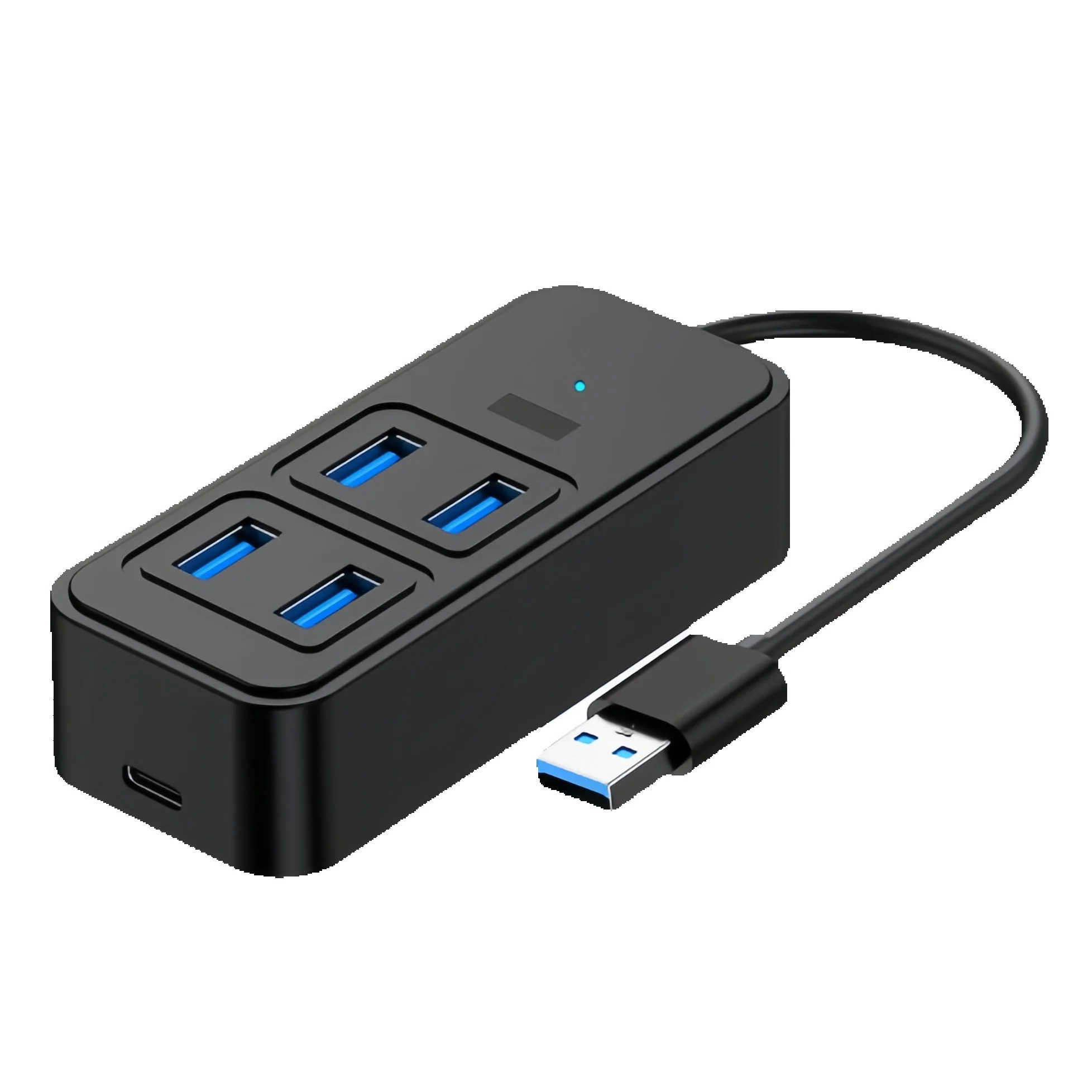 Type-C to 4x USB 3.0 Hub High Speed Adapter for Laptop, Hard Drive and More