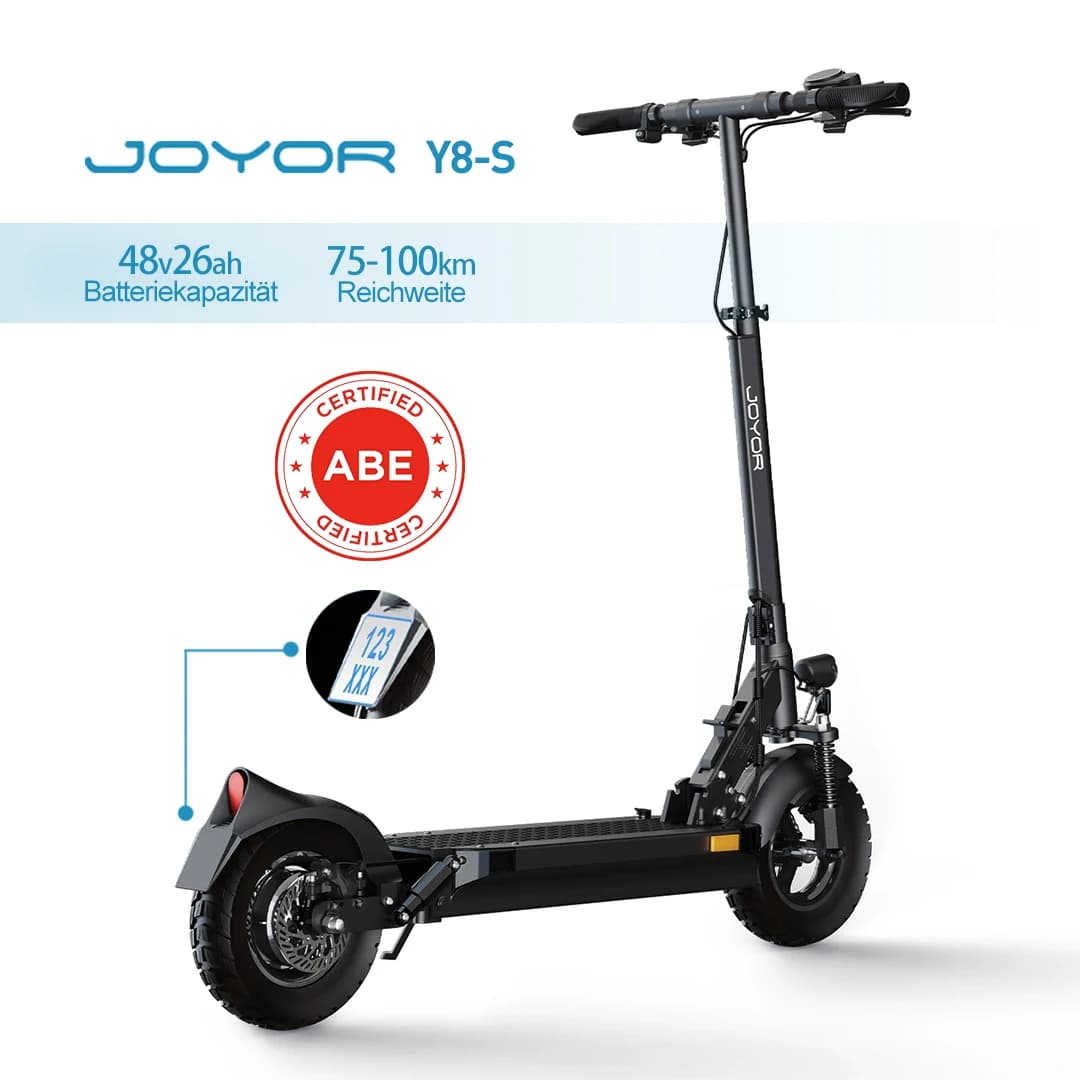 JOYOR Y8-S ABE Electric EScooter for Adults 10-Inch Tire 48V26AH Battery Foldable City E-Scooter