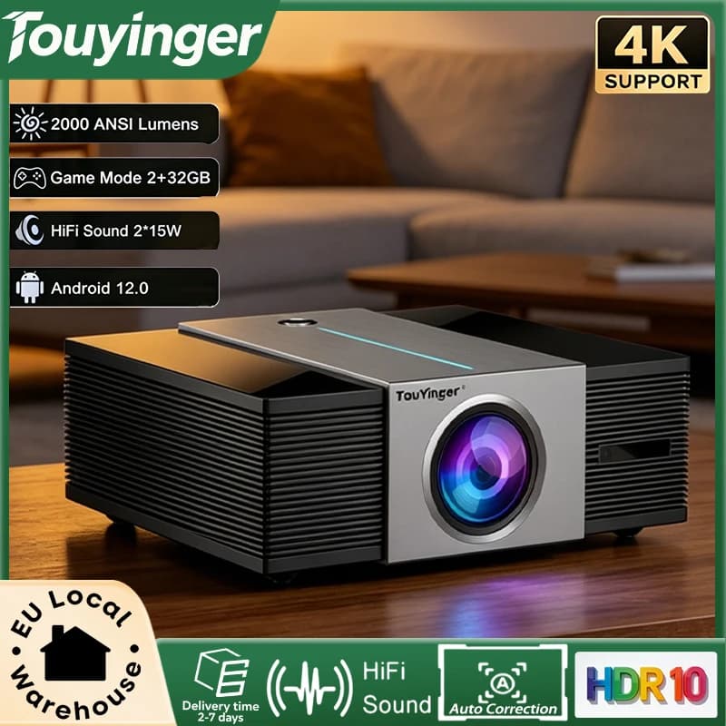 Q11W Ultra Projector Support 4K HDR Full HD 2000 ANSI Auto Focus & Keystone Projector Wifi6 Home Outdoor Cinema-level Projector