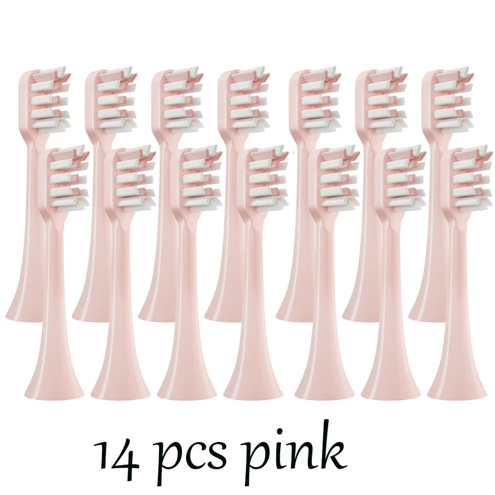14 PCS SOOCAS X3S Replacement Toothbrush Heads SOOCAS X3U/X3Pro/D2/ D3S/D5 Sonic Electric Tooth Brush Soft Bristle Nozzles
