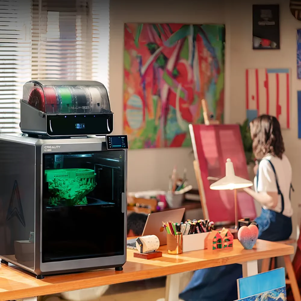 Creality K2 Plus Combo 3D Printer Multi Color Printing with New CFS Max 600mm/s Printing Speed Full-auto Leveling