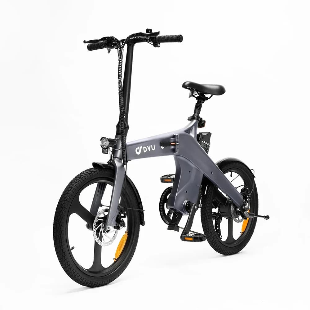 DYU T1 Electric Bike 250W Brushless Motor 36V10AH Lithium Battery Magnesium Alloy E-bike Adult 20-in Tire Fold Electric Bicycle