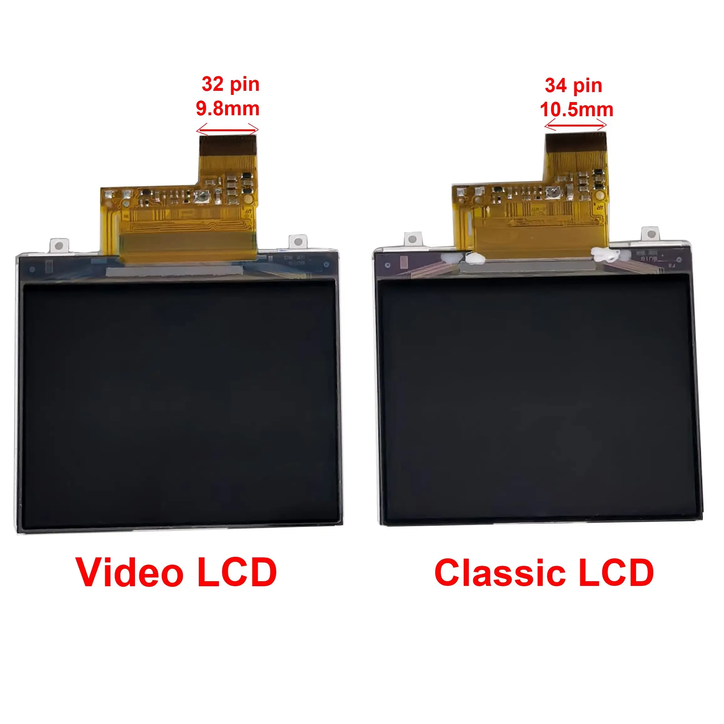 LCD Screen For iPod 5th 5.5th Video & 6th/7th Classic, Internal Display for 30GB 60GB 80GB 120GB 160GB (Thick/Thin)