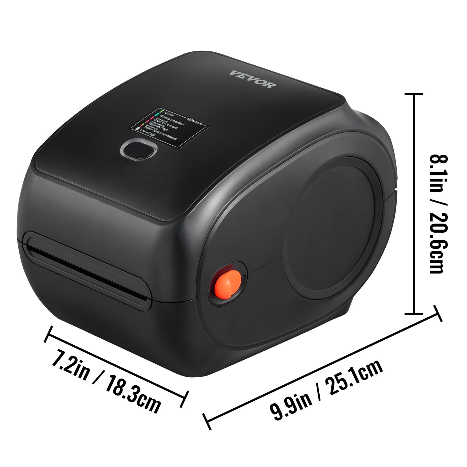 SucceBuy 300DPI Thermal Label Printer Bluetooth & Automatic Label Recognition Support Windows/Android for 4x6 Mailing Packages