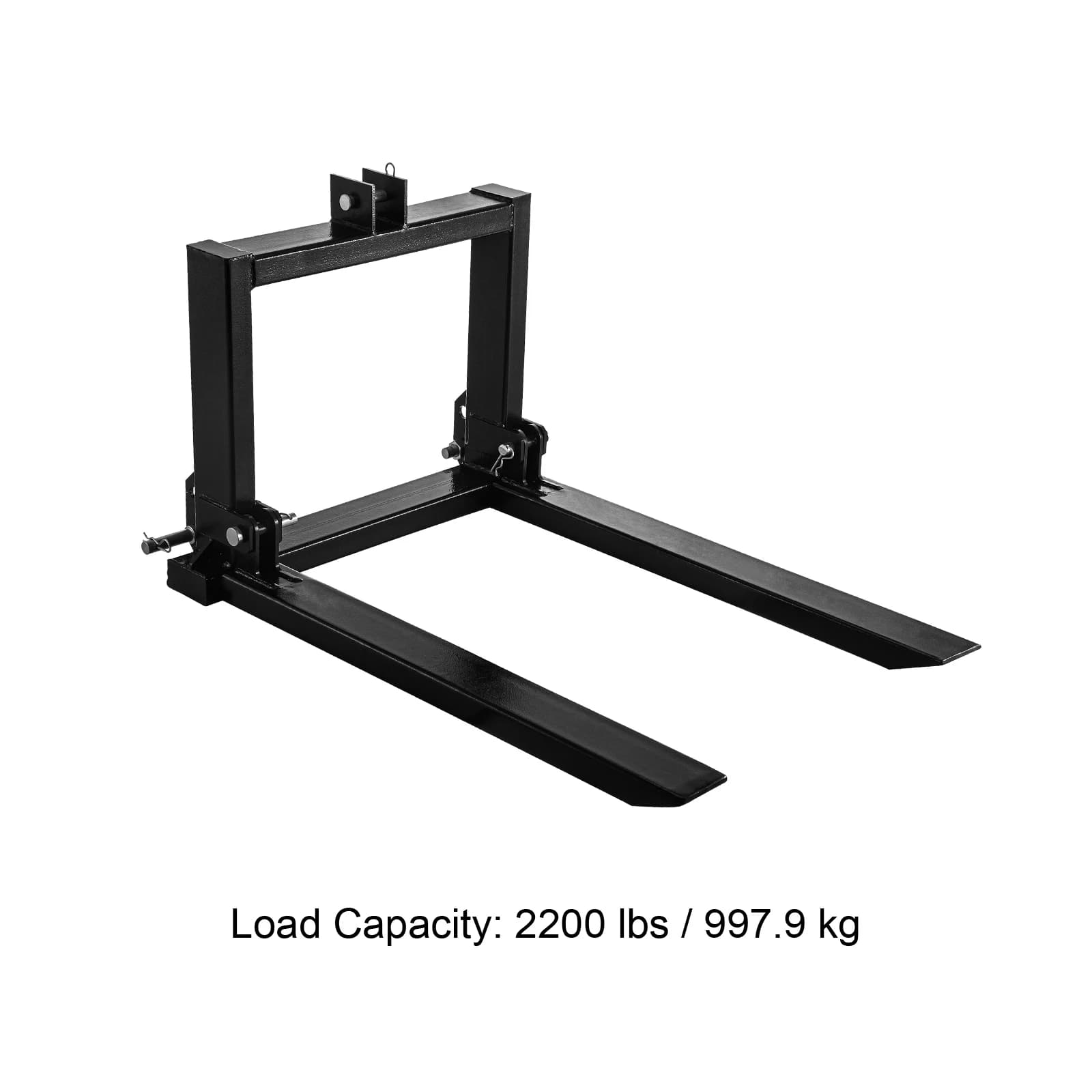 SucceBuy 2000lbs 3 Point Hitch Pallet Fork Heavy Equipment Fork Attachment for Category 1 Tractor Skid Steer Loader