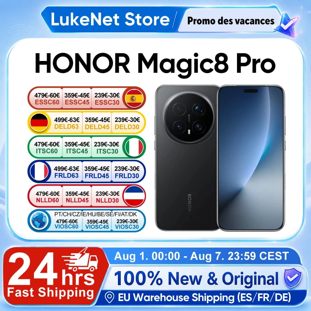 HONOR Magic 8 Pro 5G  EU Version Smartphone Snapdragon 8 Elite Gen 5 200MP AIMAGE 6270mAh 100W  6.71''OLED NFC eSIM Honor