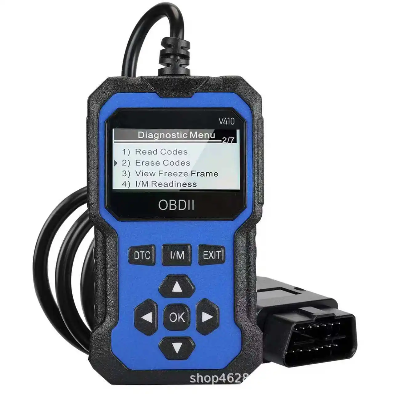 V410 V500 OBD2 Scanner Car Engine Fault Code Reader Professional Auto Diagnostic Tool Live Data I M Readiness Test Battery Voltage Check Code Eraser 16 Pin OBDII Scan Tool for 1996 and Newer Cars Trucks SUVs Vehicle Check Device Repair Equipment