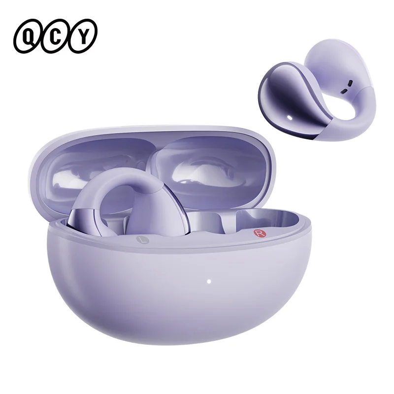 QCY Crossky C30 Open Ear Wireless Earphones Bluetooth 5.4 Spatial Audio Stable Fit OWS Earbuds 4 Mic ENC Multi-Point Connection