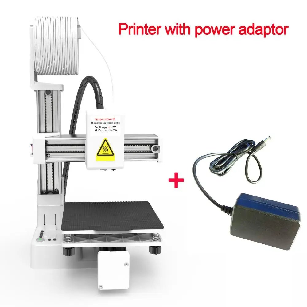 Mini 3D Printer K10 Small Entry Level Fun 3D Printing Machine, Compatible With PLA TPU 1.75mm Filament, One Key Printing Control