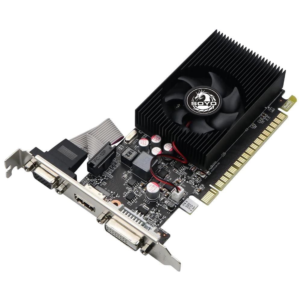 Graphics cards SOYO NVIDIA GT740 4G GDDR3 128 bits HDMI + DP + DVI video card for desk computer game computer components GPU GT