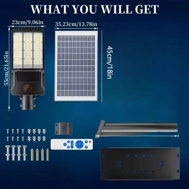 80000LM Solar Light With 2 Solar Panls Outdoor Solar Street Light With Motion Sensor Garden Wall Lamp Parking Solar Flood Light