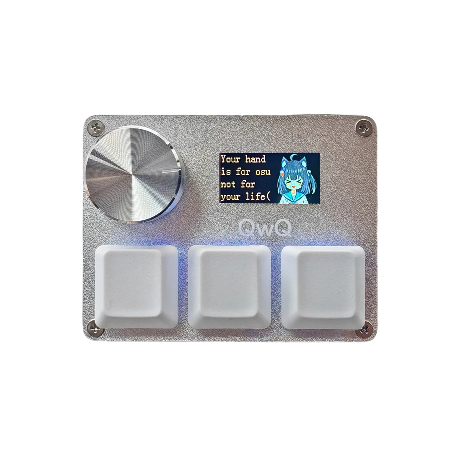 O3C Game Keyboard SayoDevice OSU O3C Rapid Trigger Hall Switches Magnetic Pink Switches Keyboard Knob Screen Copy Paste Shotcut