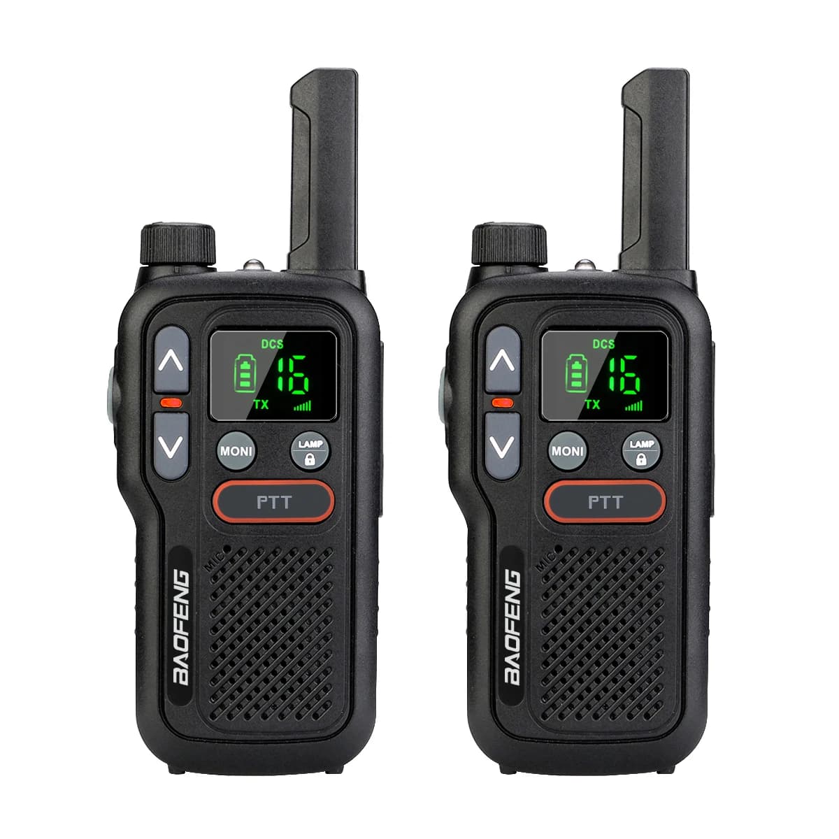 Baofeng 2 pcs Mini Walkie Talkie PMR 446 USB Portable Two-way Radio dual PTT Walkie-talkies T18 Portable Radio for Hunting Cafe