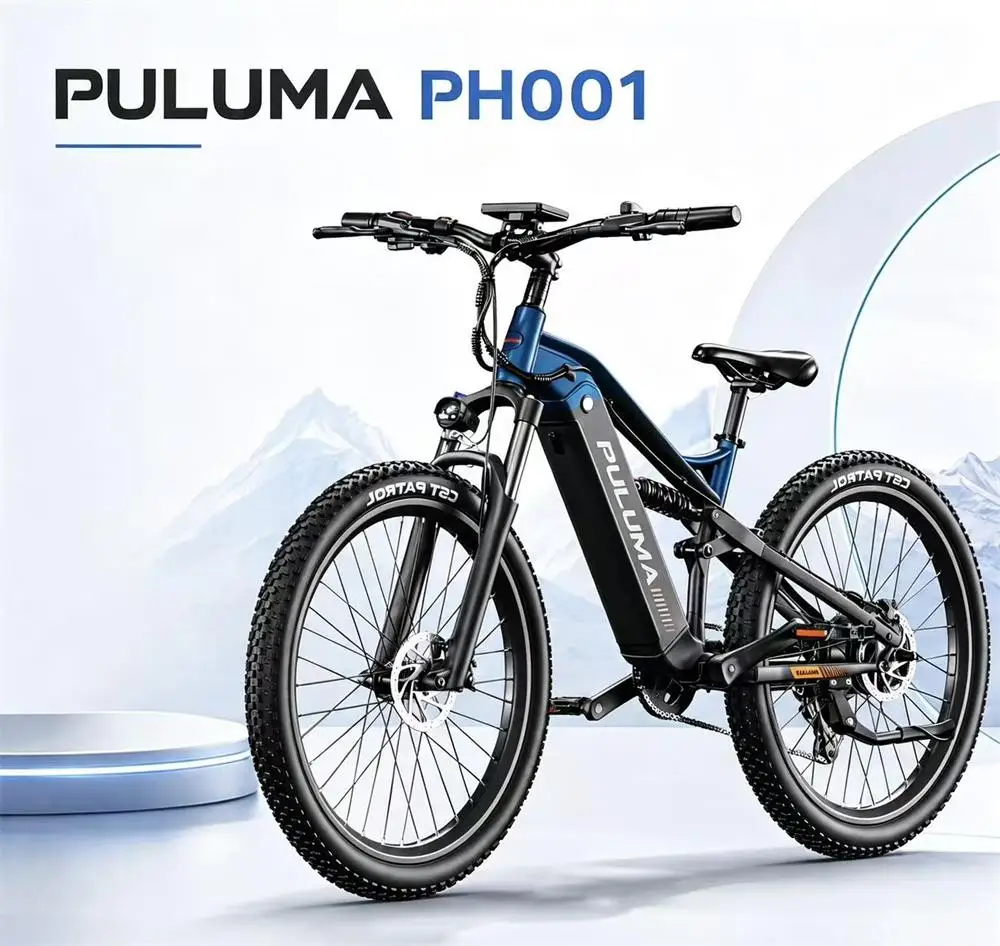 PULUMA PH001 Electric cycle 48V20AH 26 inch Adult City Electric Bike Battery 48V20Ah Hydraulic Drake Mountain City E-Bike