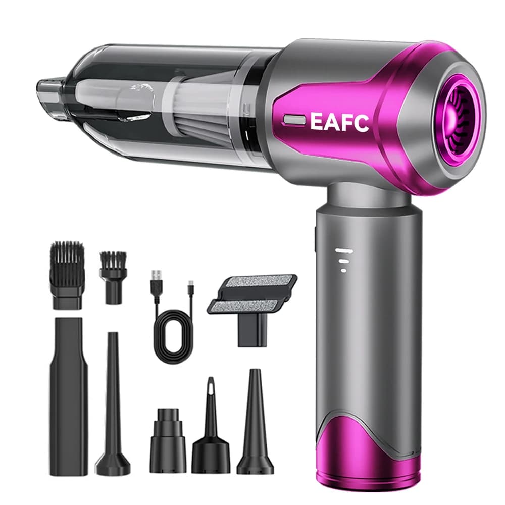 Portable Handheld Vacuum 30000Pa Cordless Car Vacuum Cleaner With Brushless Motor 4 In 1 For Keyboard, Home, Pet And Car