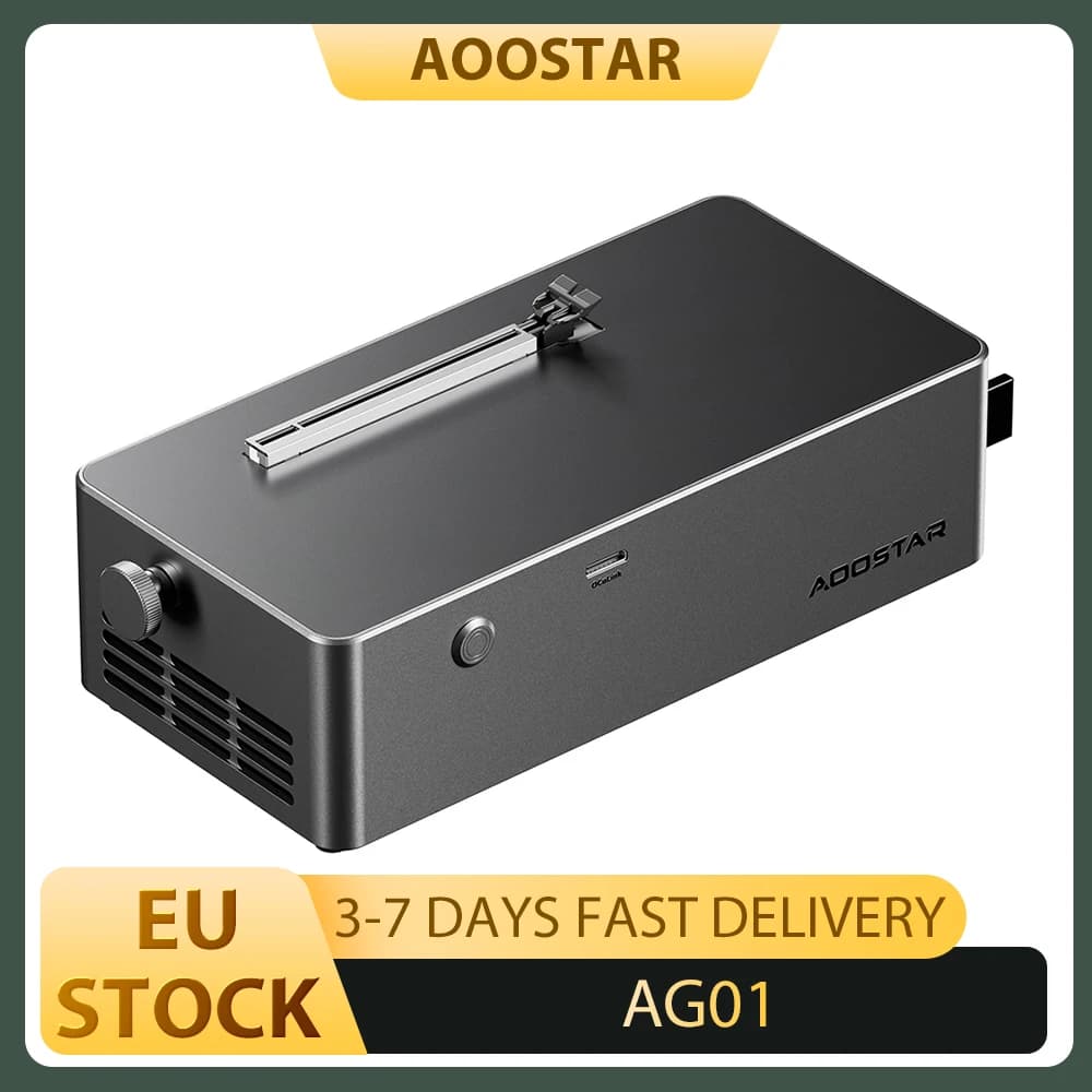 AOOSTAR AG01 eGPU Dock with Oculink Port, Built-in 800W Power Supply, Supports TGX Interface Hot-swap