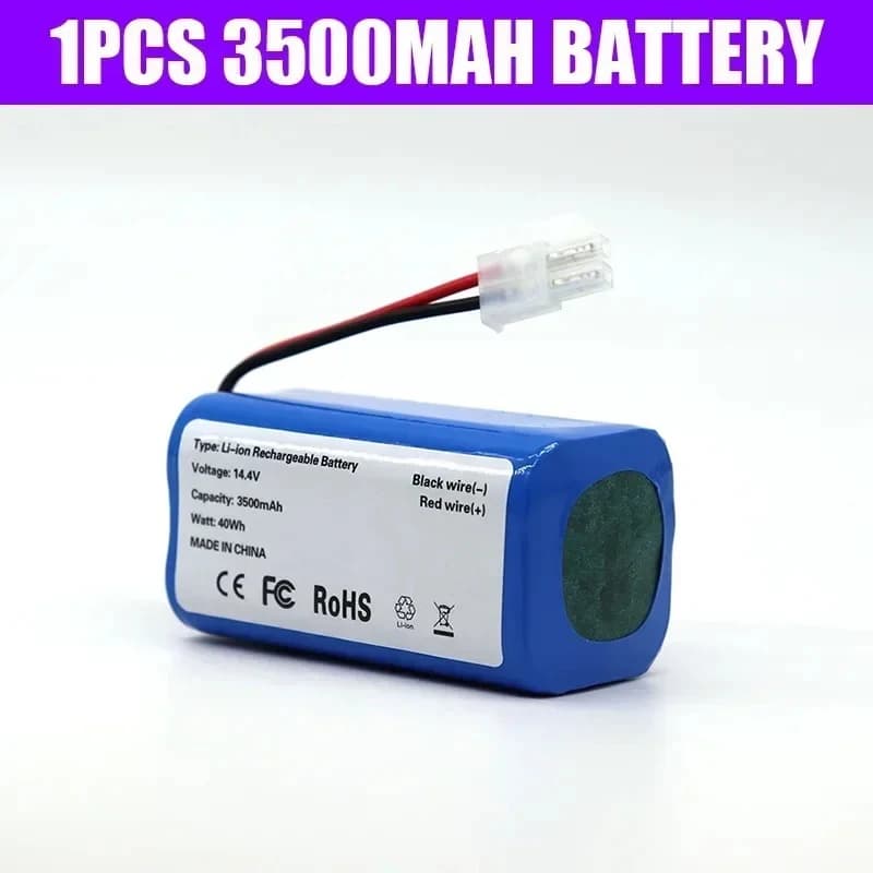 Original Grade 14.4V 3500mAh M26-4S1P Li-ion Battery Pack High Stability Rechargeable Cell Durable Replacement Spare Accessories Parts Fully Compatible for ILIFE A4 A4s A6 A7 A8 A9 V7 V7S Intelligent Robotic Vacuum Cleaner
