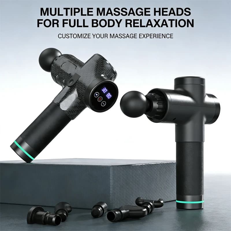 Deep Muscle Fascia Gun Electric Impact Massage Gun For Body,Neck,Back and Legs,Muscle Relaxation Massager Touch Screen 30 Levels
