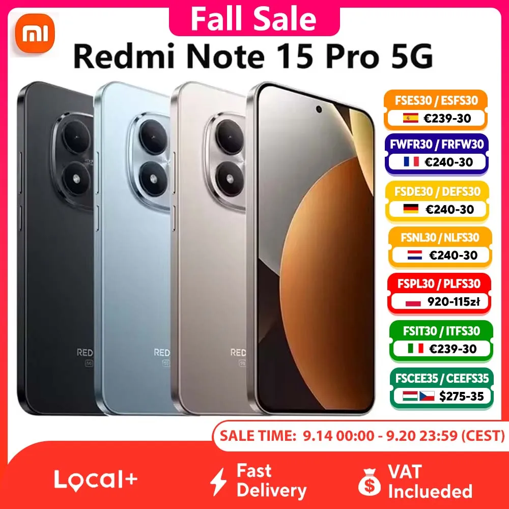 Xiaomi Redmi Note 15 Pro Plus 5G 8GB 12GB 256GB 512GB 6.83-inch NFC Snapdragon 7s Gen 4 200MP Dolby Atmos®Camera