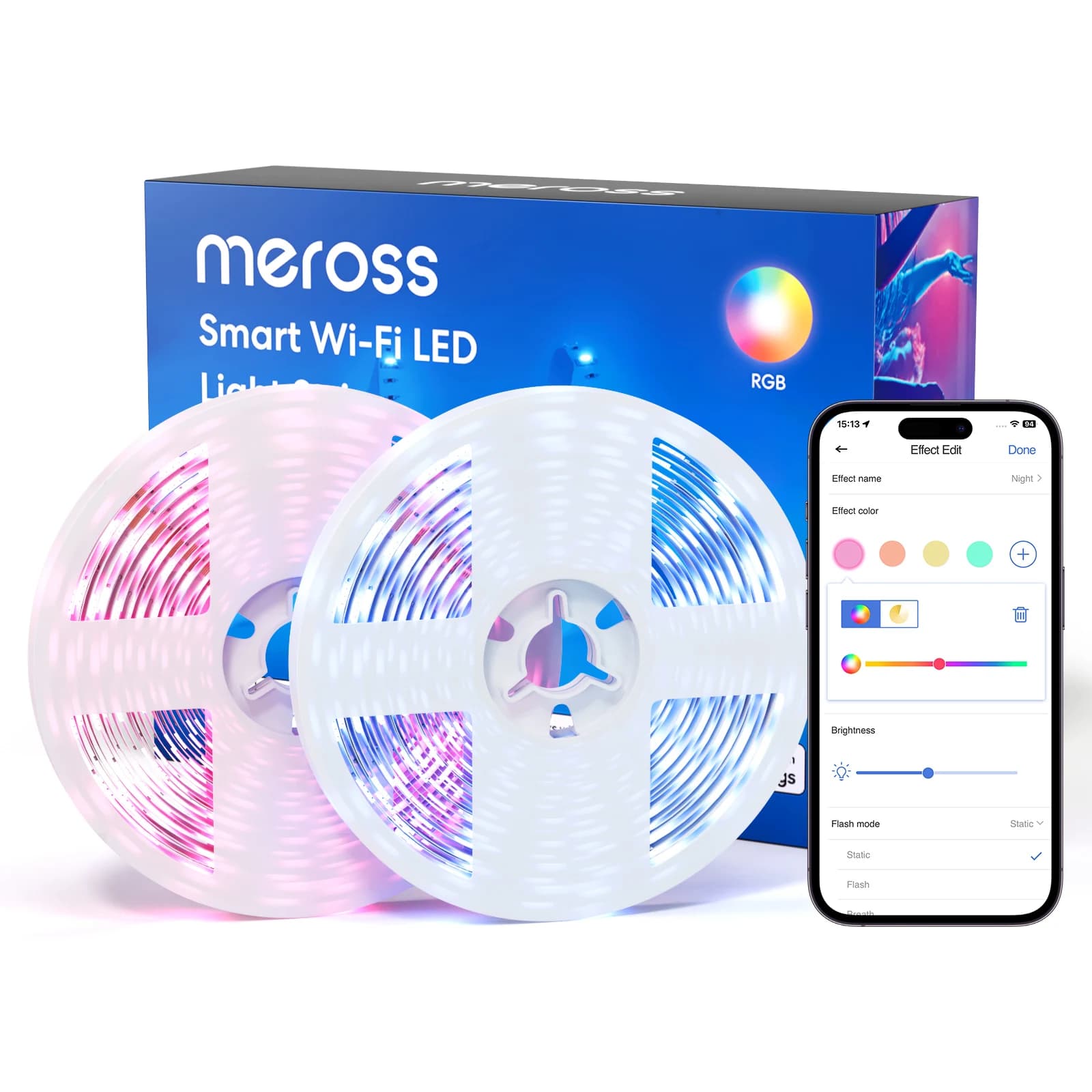 Meross Homekit LED Strip Lights APP Control Color Changing  RGB Led Light Flexible Lamp Tape for Room Decoration TV Backlight
