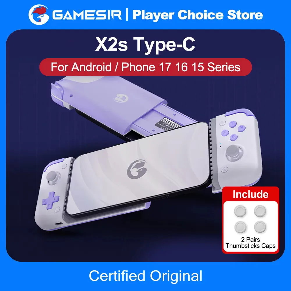 GameSir X2s Mobile Gamepad Android Phone Game Controller for Cloud Gaming Xbox Game Pass STADIA xCloud Hall Effect Joystick
