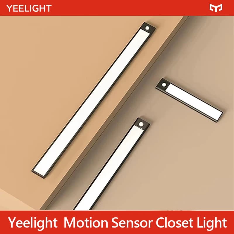 YEELIGHT Motion Sensor Wall Light LED Smart Body Sensing Light Strip 20cm/40cm USB Rechargeable Wardrobe Corridor Wall Light