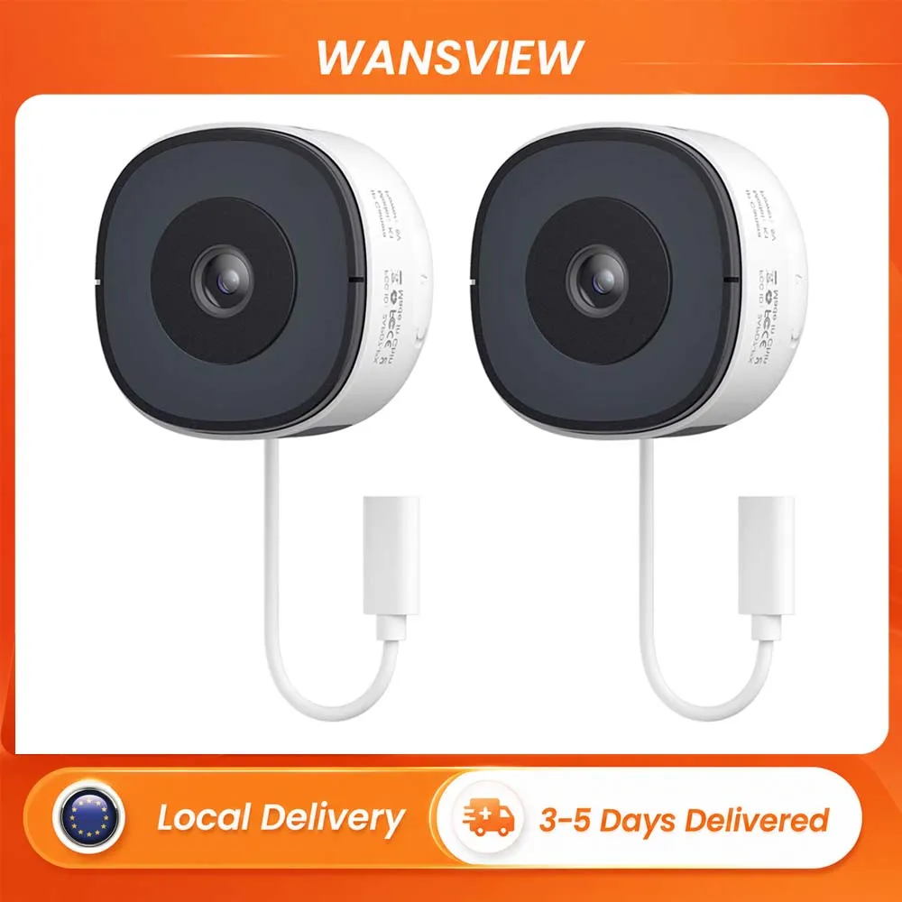 Wansview Window Security Camera 3MP 2K Dual Band 2.4G&5G WiFi IP Camera Starlight Full Color Night Vision 105° Wide Angle 4mm Lens Two-Way Audio Human Motion Detect TF Card 128G Cloud Storage RTSP ONVIF Alexa Google Home Home Surveillance CCTV Monitor