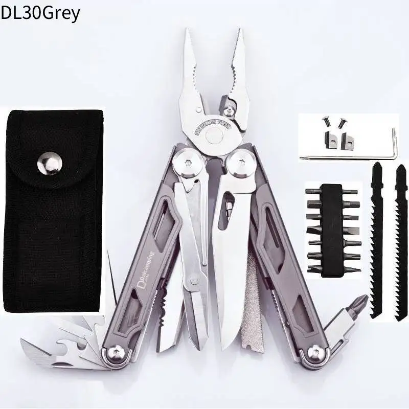Daicamping DL30 Multitool Diy Multi Tool Folding Multi-tool Knife Scissor Clamp EDC Gear Manual Hand Tools Multifunctional Plier