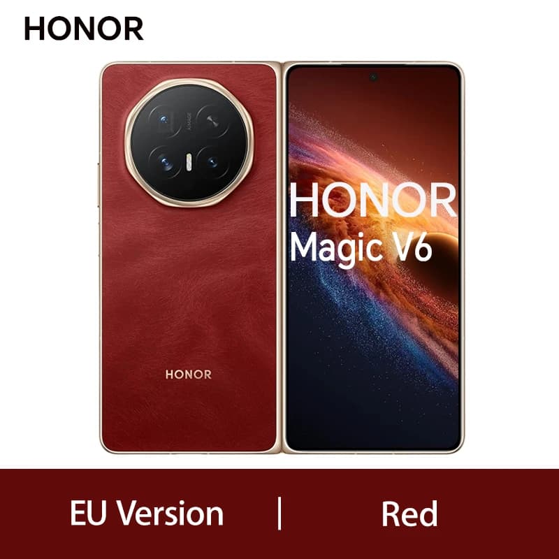 HONOR Magic V6 EU Version 5G Smartphone Snapdragon 8 Elite Gen5 6660mAh Battery 80W SuperCharge  MagicOS 10 7.95" OLED Display IP69