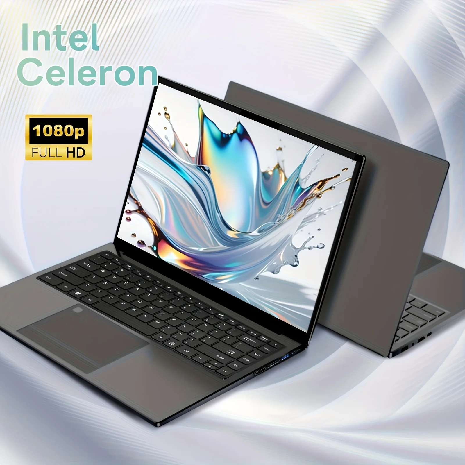 SUXI 2026 New Laptop, Intel Celeron, 256GB, Suitable for Office, Entertainment, Studying, Online Classes, and Video Conferencing