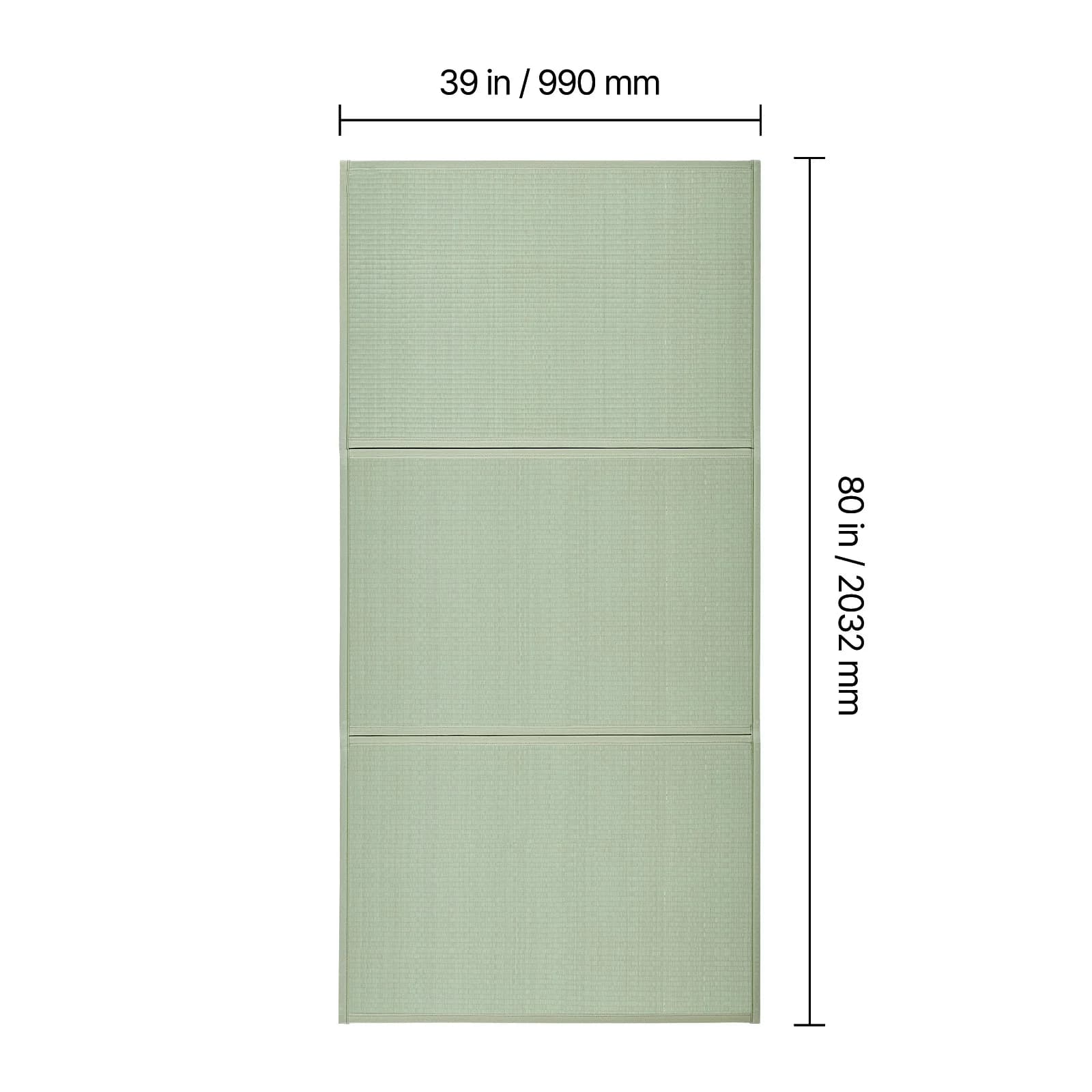 SucceBuy Japanese Tatami Mat Foldable Mattress( Natural Rush Grass) Japanese Floor Mattress with Backing for Sleeping Meditation