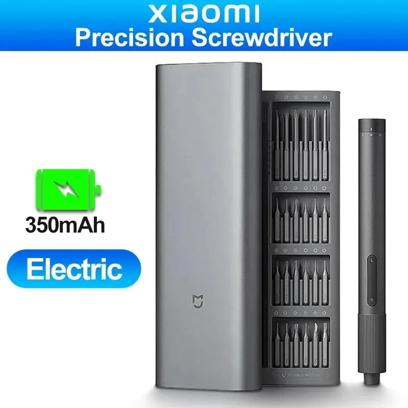 NEW MIJIA Electric Precision Screwdriver Magnetic Kit with 24 PCS Screw Heads Power Tools Sets for Smart Home PC Phone Repair