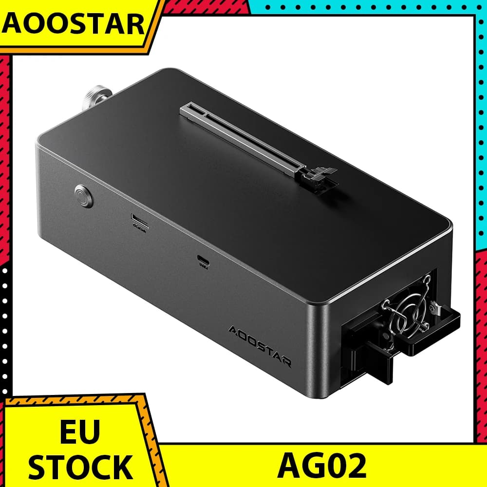 AOOSTAR AG02 eGPU Dock with Oculink & USB4 Port, Built-in 800W Power Supply, 100W Reverse Charging, Supports TGX Interface