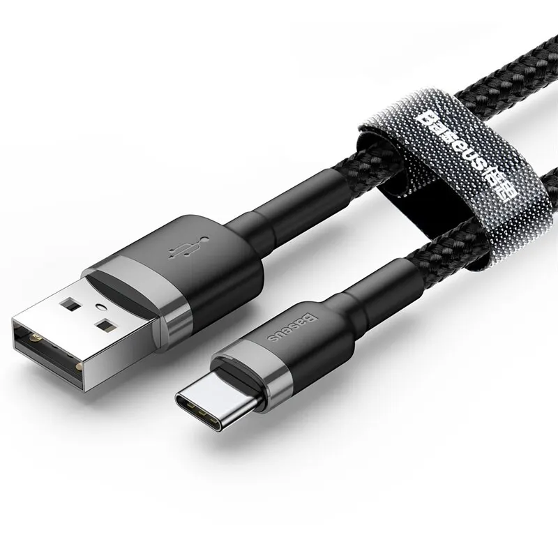 Baseus USB Type C Cable For Huawei Honor Xiaomi Samsung Super Charge Fast Charging USB C Charger Data Cable Wire Cord
