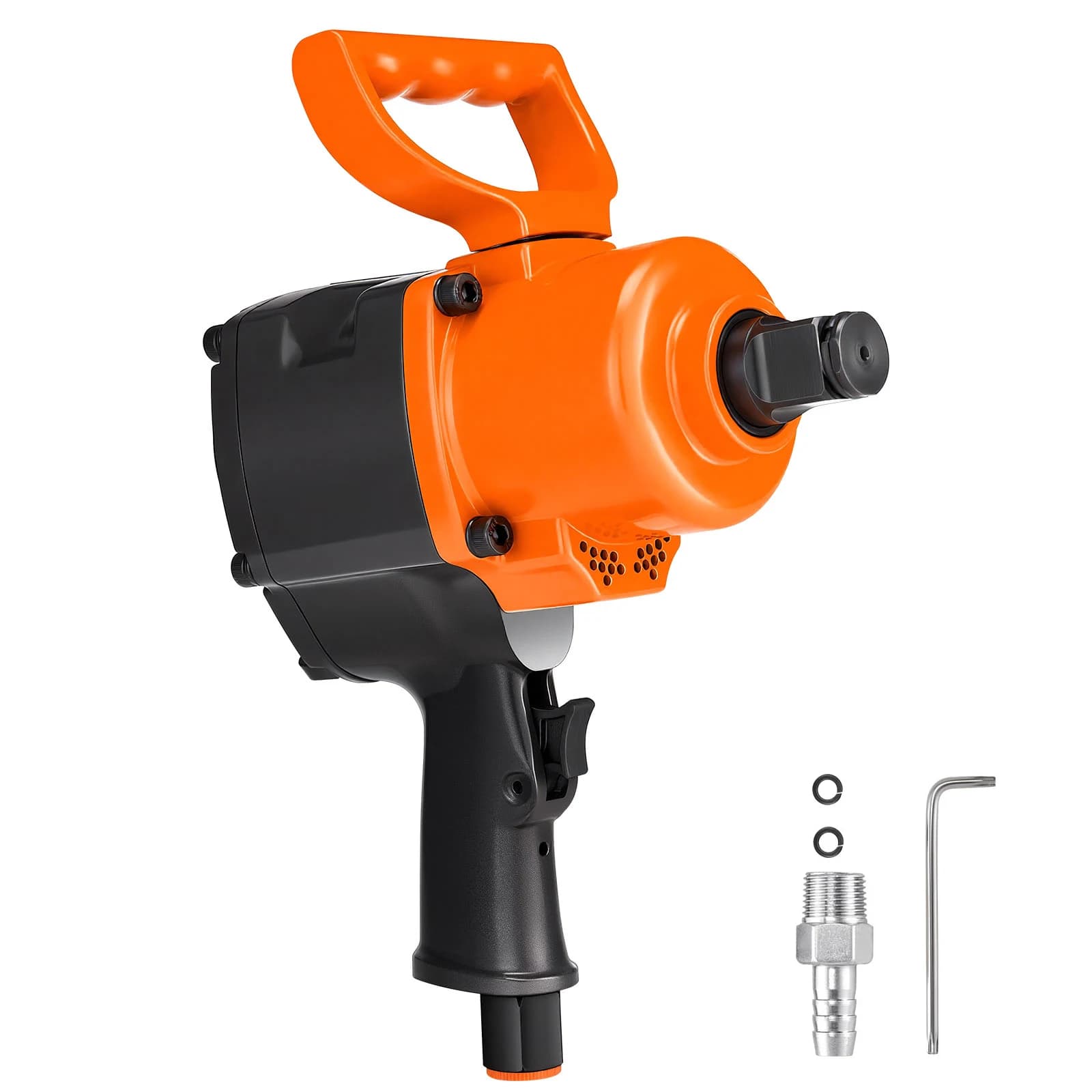 SucceBuy Air Impact Wrench Twin Hammer Air Impact Gun 4600RPM 6-Speed Pneumatic Wrench for Heavy Duty Auto Repairs Maintenance