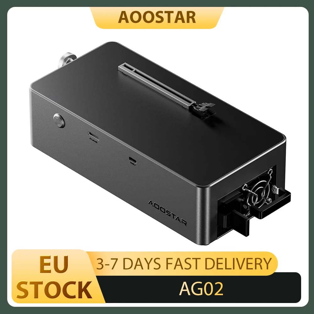 AOOSTAR AG02 eGPU Dock with Oculink & USB4 Port, 100W Reverse Charging, Built-in 800W Power Supply, Supports TGX Interface Hot-s